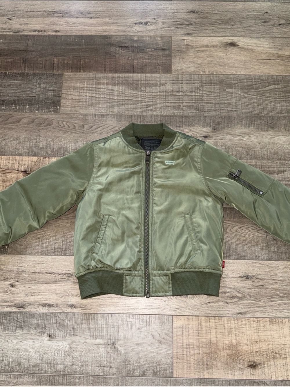 Levi's Kids 4 toddler Olive Green Bomber Jacket